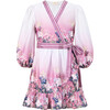 Mystique Sleeve Mini Dress, Floral - Dresses - 1 - thumbnail