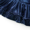 Symphony Velvet Mini Dress, Blue - Dresses - 6
