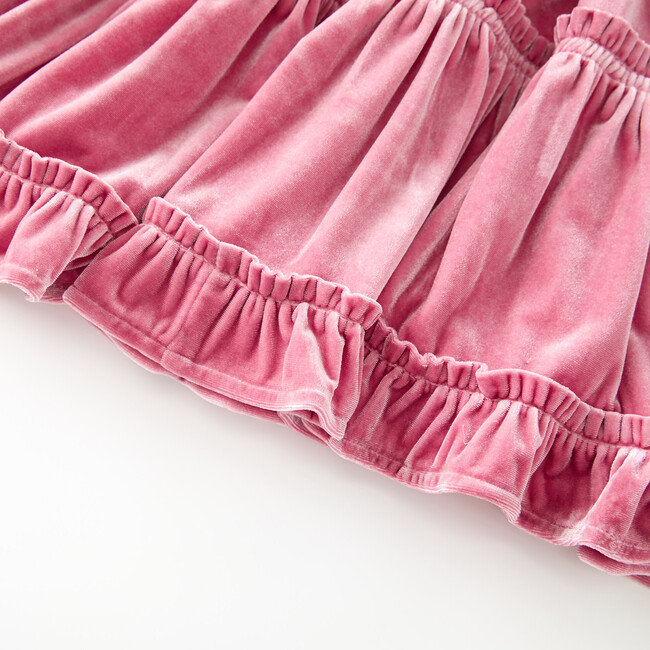 Symphony Velvet Mini Dress, Pink - Dresses - 7
