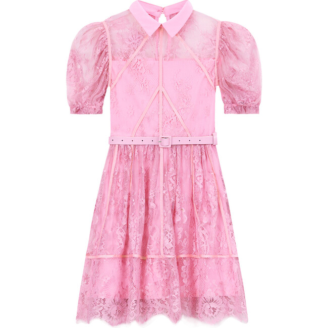 Monroe Lace Mini Dress, Candy Pink