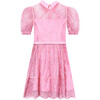 Monroe Lace Mini Dress, Candy Pink - Dresses - 2