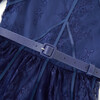Monroe Lace Sleeve Mini Dress, Navy - Dresses - 4