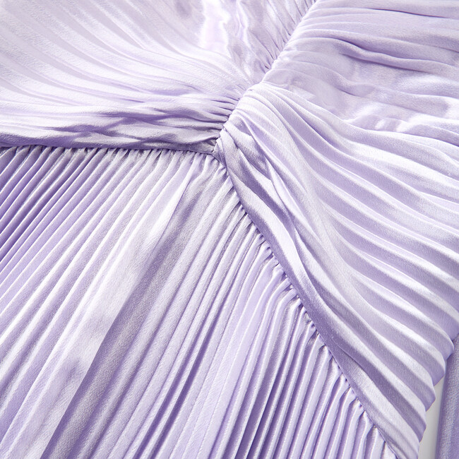 Julie Mini Dress, Metalic Lavendar - Dresses - 3
