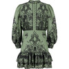 Charm Embroidered Mini Dress, Khaki - Dresses - 1 - thumbnail