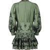 Charm Embroidered Mini Dress, Khaki - Dresses - 2