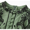 Charm Embroidered Mini Dress, Khaki - Dresses - 3