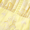 Charm Embroidered Mini Dress, Yellow - Dresses - 4
