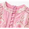Charm Embroidered Mini Dress, Rose Pink - Dresses - 3