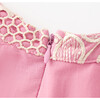Charm Embroidered Mini Dress, Rose Pink - Dresses - 7