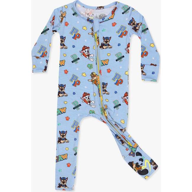 PAW Patrol: Varsity Blue Bamboo Convertible Footie, Blue