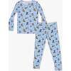 PAW Patrol: Varsity Blue Bamboo Kids Pajamas, Blue - Pajamas - 1 - thumbnail