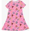PAW Patrol: Varsity Pink Bamboo Girls' Short Sleeve Dress, Pink - Dresses - 1 - thumbnail