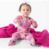 PAW Patrol: Varsity Pink Bamboo Convertible Footie, Pink - Footie Pajamas - 3