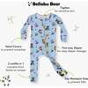 PAW Patrol: Varsity Blue Bamboo Convertible Footie, Blue - Footie Pajamas - 2