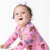 PAW Patrol: Varsity Pink Bamboo Convertible Footie, Pink - Footie Pajamas - 4
