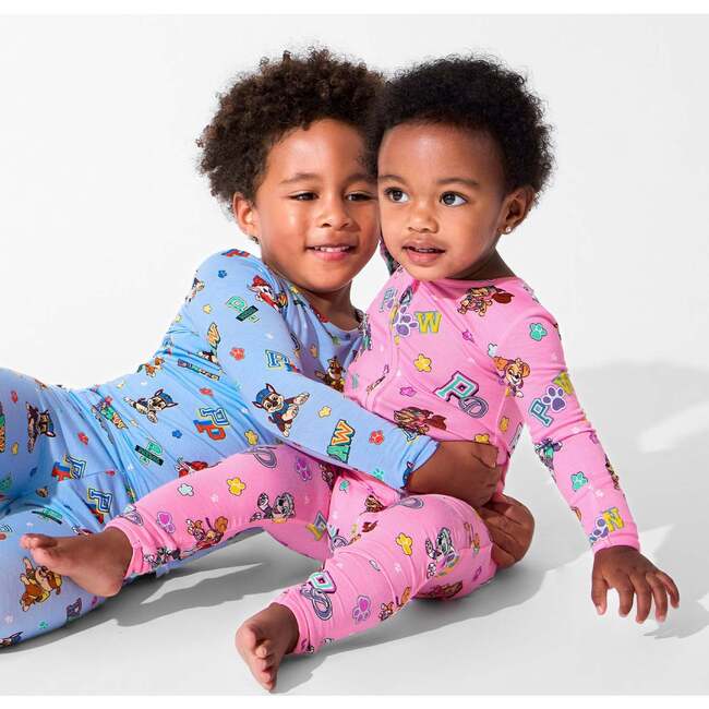PAW Patrol: Varsity Blue Bamboo Kids Pajamas, Blue - Pajamas - 4