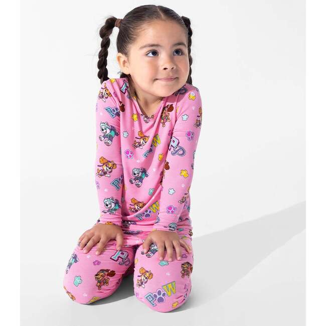 PAW Patrol: Varsity Pink Bamboo Kids Pajamas, Pink - Pajamas - 6