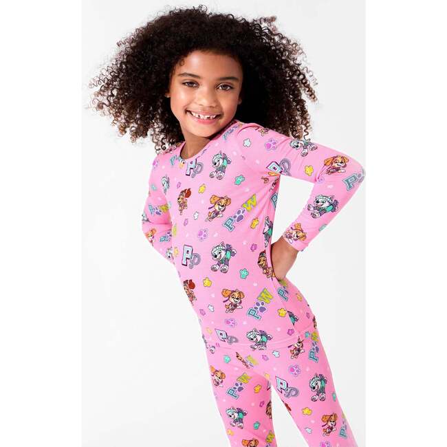 PAW Patrol: Varsity Pink Bamboo Kids Pajamas, Pink - Pajamas - 7