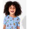 PAW Patrol: Varsity Blue Bamboo Kids Pajama Short Set, Blue - Pajamas - 6