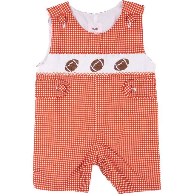 Burnt Orange Gingham Football, Henry Jon Jon
