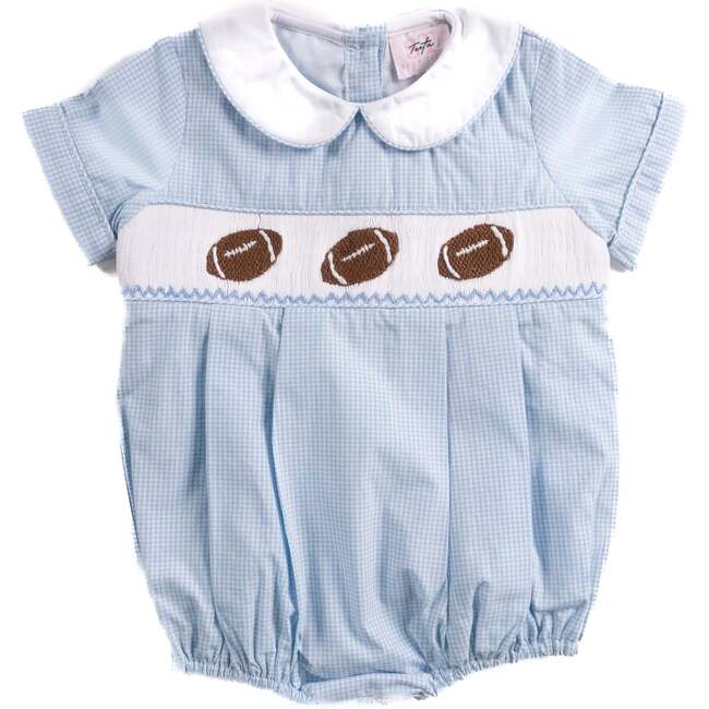 Football Blue Gingham, Noah Bubble