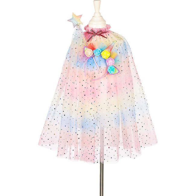 Unicorn Cape+Tiara+Wand Set
