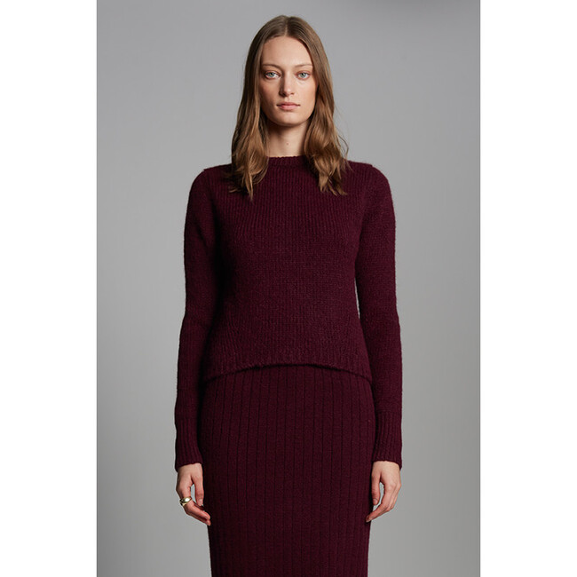 Ava Sweater, Merlot - Sweaters - 2