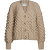 Sage Cardi, Pale Camel - Cardigans - 1 - thumbnail