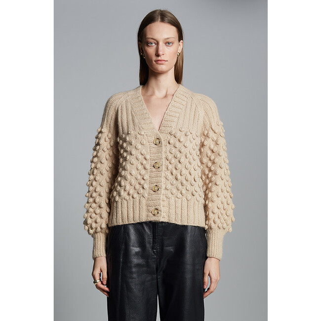 Sage Cardi, Pale Camel - Cardigans - 2