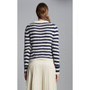 Ava Stripe Sweater, Ivory/Navy Stripe - Sweaters - 3