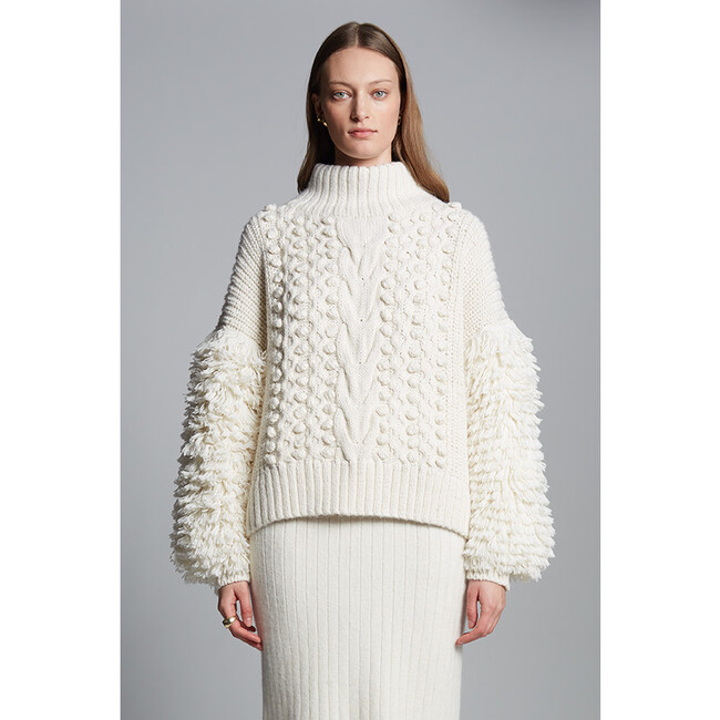 Bella Sweater, Ivory - Sweaters - 2