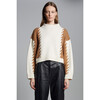 Alexis Sweater, Ivory/Camel Combo - Sweaters - 2