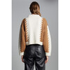 Alexis Sweater, Ivory/Camel Combo - Sweaters - 3
