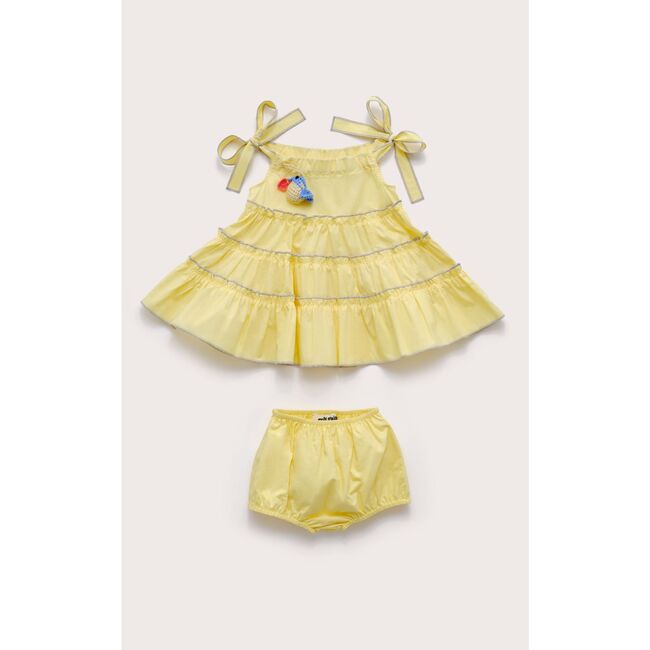 Baby Leilah Dress & Bloomer, Daffodil