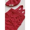 Baby Deva Jumpsuit, Merlot - Rompers - 2