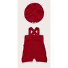 Baby Deva Jumpsuit, Merlot - Rompers - 3