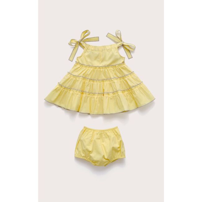 Baby Leilah Dress & Bloomer, Daffodil - Dresses - 3