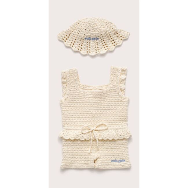 Baby Catalina Jumpsuit Set, Off White
