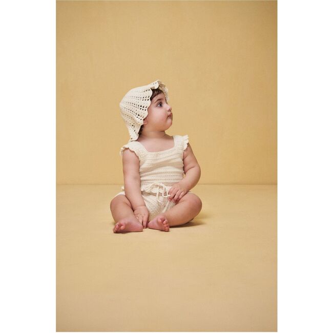 Baby Catalina Jumpsuit Set, Off White - Rompers - 4