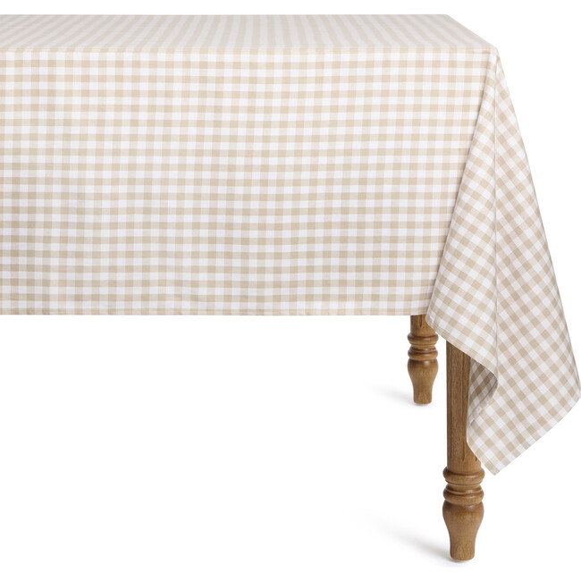 Table Cloth, Camel Gingham