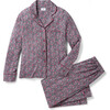 Women's Pima Cotton Pajama Set, Fleurs de Saison - Pajamas - 1 - thumbnail