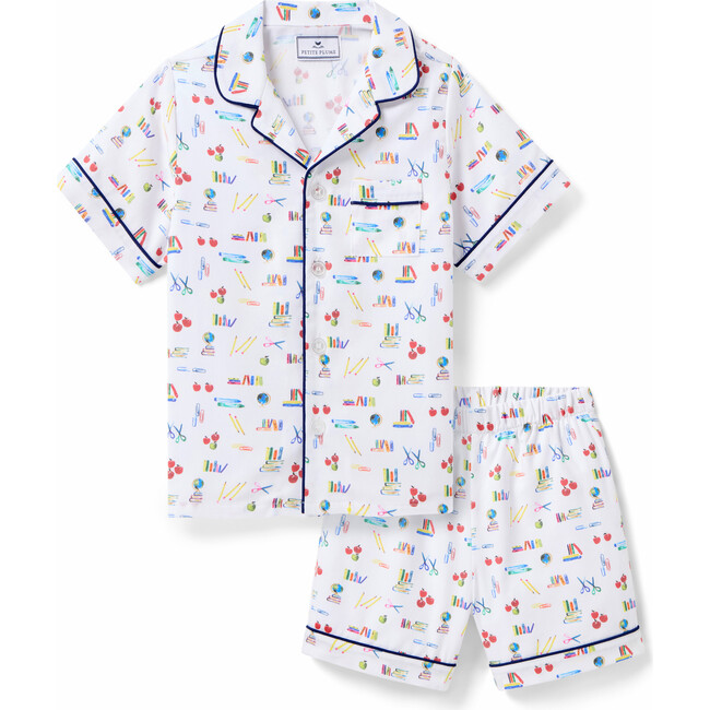 Twill Pajama Short Set, Literary Lessons