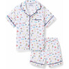 Twill Pajama Short Set, Literary Lessons - Pajamas - 1 - thumbnail