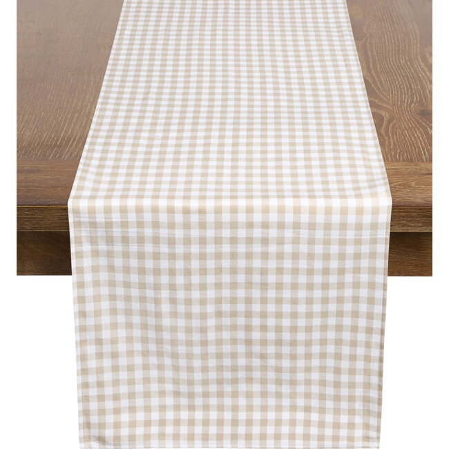 Table Runner, Camel Gingham