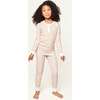 Snug Fit Pajama Set, Camel Stripe - Pajamas - 2
