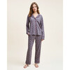 Women's Pima Cotton Pajama Set, Fleurs de Saison - Pajamas - 2