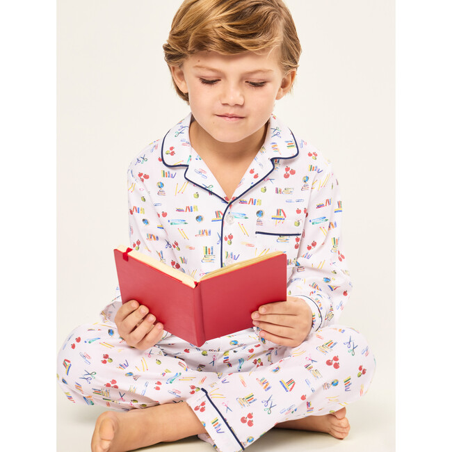 Twill Pajama Long Sleeve Set, Literary Lessons - Pajamas - 3