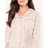 Women's Pajama Set, Camel Gingham - Pajamas - 3