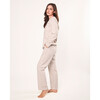 Women's Pajama Set, Camel Gingham - Pajamas - 4