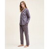 Women's Pima Cotton Pajama Set, Fleurs de Saison - Pajamas - 4